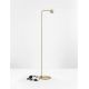 Lampadare - Lampa de podea cu spot LED SFERA aurie