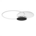 Lustra LED aplicata stil modern RUBIC alb negru 