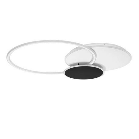 Lustre aplicate - Lustra LED aplicata stil modern RUBIC alb negru