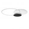 Lustra LED aplicata stil modern RUBIC alb negru 