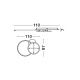Lustre aplicate - Lustra LED aplicata stil modern RUBIC alb negru