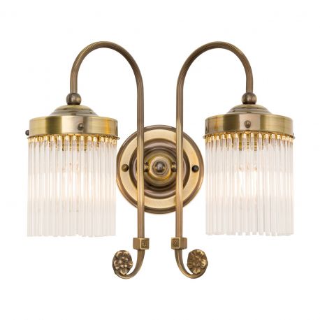 Aplice, corpuri de iluminat pentru pereti - Aplica de perete Art Nouveau STABCHENSERIE, patina