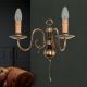 Aplice, corpuri de iluminat pentru pereti - Aplica de perete design rustic FLAMISCH patina
