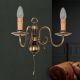 Aplice, corpuri de iluminat pentru pereti - Aplica de perete design rustic FLAMISCH patina