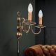 Aplice, corpuri de iluminat pentru pereti - Aplica de perete design rustic FLAMISCH patina