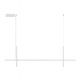 Lustra LED suspendata stil minimalist LOOMA alba