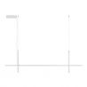 Lustra LED suspendata stil minimalist LOOMA alba