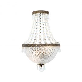 Aplica de perete cristal SCHOLER, EMPIRE CRYSTAL antique patina