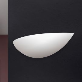Aplice, corpuri de iluminat pentru pereti - Aplica LED din ceramica GYPSUM alb