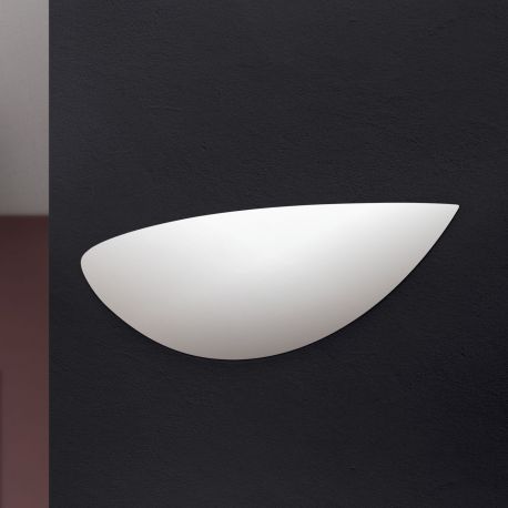 Aplice, corpuri de iluminat pentru pereti - Aplica LED din ceramica GYPSUM alb