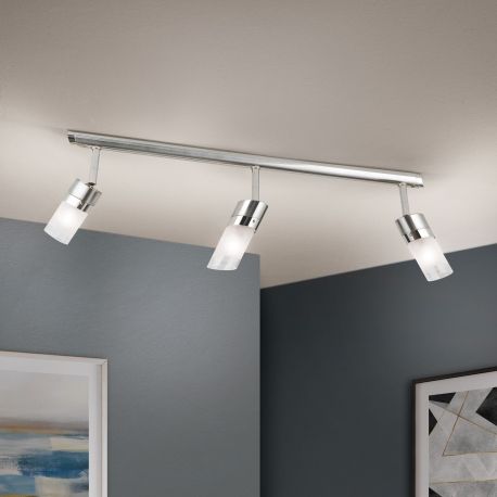 Plafoniere cu spoturi, Spoturi aplicate - Plafoniera cu 3 spoturi din sticla SPOT EXCLUSIVE