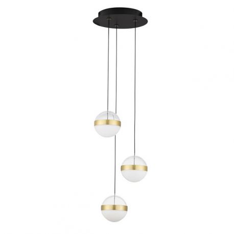Pendule, Lustre suspendate - Lustra cu 3 Pendule LED stil modern ALAZ