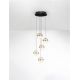 Pendule, Lustre suspendate - Lustra cu 5 Pendule LED stil modern ALAZ