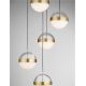 Pendule, Lustre suspendate - Lustra cu 5 Pendule LED stil modern ALAZ