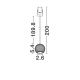 Pendule, Lustre suspendate - Pendul incastrabil LED stil minimalist 3000K NOTIC negru