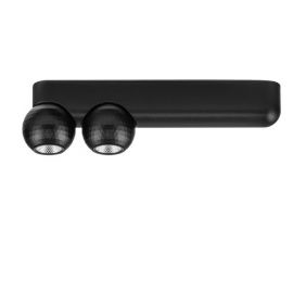 Plafoniere cu spoturi, Spoturi aplicate - Plafoniera cu 2 Spoturi LED stil minimalist 3000K NOTIC negru