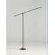 Lampadare - Lampa LED dimabila de podea directionabila TENSO negru