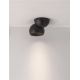 Spoturi tavan fals - Spot LED aplicat aluminiu LUSA negru
