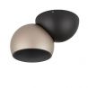 Spot LED aplicat aluminiu LUSA negru/champagne