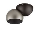 Spot LED aplicat aluminiu LUSA negru/nickel