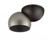 Spot LED aplicat aluminiu LUSA negru/nickel