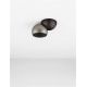 Spoturi tavan fals - Spot LED aplicat aluminiu LUSA negru/nickel