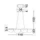 Pendule, Lustre suspendate - Lustra suspendata LED CLAIR