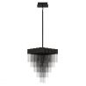 Lustra LED suspendata design modern REVIA negru