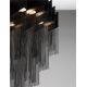 Candelabre, Lustre - Lustra LED suspendata design modern REVIA negru