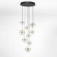 Pendule, Lustre suspendate - Lustra cu 9 Pendule LED stil modern ALAZ