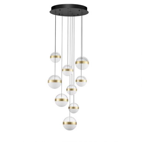 Pendule, Lustre suspendate - Lustra cu 9 Pendule LED stil modern ALAZ