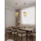 Pendule, Lustre suspendate - Lustra LED suspendata design modern REVIA aurie