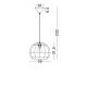 Pendule, Lustre suspendate - Pendul ratan design natural RIELO