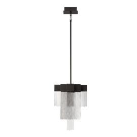 Lustra LED suspendata design modern REVIA negru