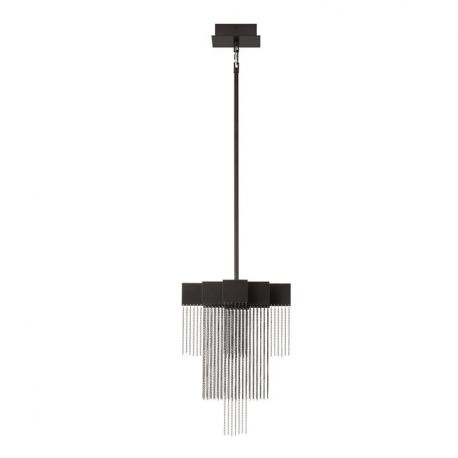 Pendule, Lustre suspendate - Lustra LED suspendata design modern REVIA negru