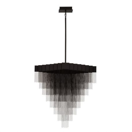 Candelabre, Lustre - Lustra LED suspendata design modern REVIA negru