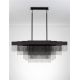 Candelabre, Lustre - Lustra LED suspendata design modern REVIA negru