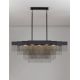 Candelabre, Lustre - Lustra LED suspendata design modern REVIA negru