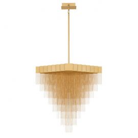 Lustra LED suspendata design modern REVIA aurie