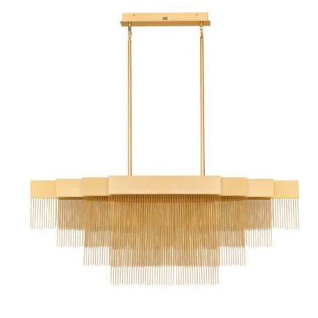 Candelabre, Lustre - Lustra LED suspendata design modern REVIA aurie