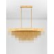 Candelabre, Lustre - Lustra LED suspendata design modern REVIA aurie