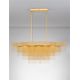 Candelabre, Lustre - Lustra LED suspendata design modern REVIA aurie