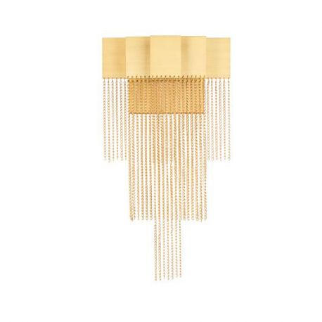 Aplice, corpuri de iluminat pentru pereti - Aplica LED design modern REVIA aurie