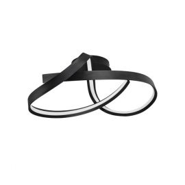 Lustre aplicate - Lustra aplicata LED CCT OLIA aluminiu negru