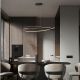 Pendule, Lustre suspendate - Lustra suspendata LED CCT OLIA aluminiu negru