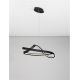 Pendule, Lustre suspendate - Lustra suspendata LED CCT OLIA aluminiu negru