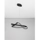 Pendule, Lustre suspendate - Lustra suspendata LED CCT OLIA aluminiu negru