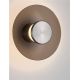 Aplice, corpuri de iluminat pentru pereti - Aplica LED design ambiental Esti maro inchis 15cm