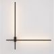 Aplica de perete liniara LED CCT PEAK negru