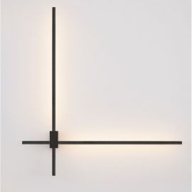 Aplice, corpuri de iluminat pentru pereti - Aplica de perete liniara LED CCT PEAK negru